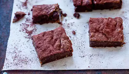 Avocado Chocolate Almond Brownies 