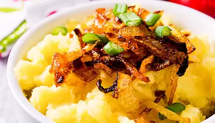 Grainy Mustard Mashed Creamy Potatoes