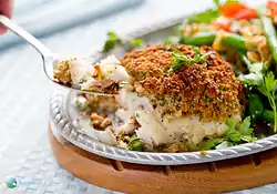 Baked Crusted Cod with Italian Breadcrumbs