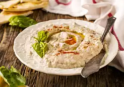Baba Ganoush with Pine Nuts
