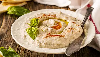 Baba Ganoush with Pine Nuts