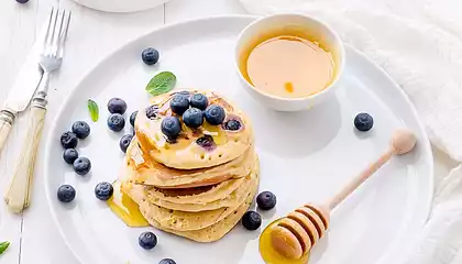 Yummy Breakfast Sourdough Pancakes