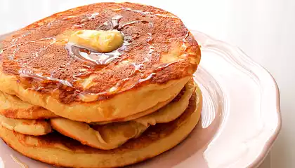 Easy Breakfast Sourdough Pancakes
