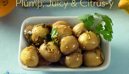 Citrus Marinated Mushrooms