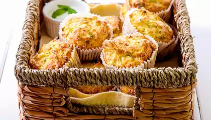 Dilly Zucchini Ricotta Muffins