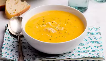 Pumpkin Soup with Coconut and Ginger