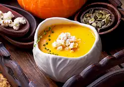 Winter Squash Soup with Cinnamon and Cloves