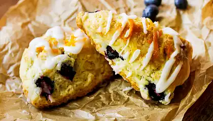 Blueberry Cream Scones