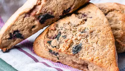 Whole Wheat Blackberry Ricotta Scones