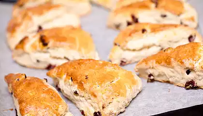 Buttery Cranberry Lemon Scones