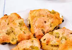 Buttermilk Apricot/Rhubarb Scones