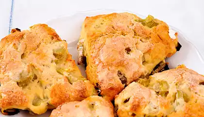 Buttermilk Apricot/Rhubarb Scones