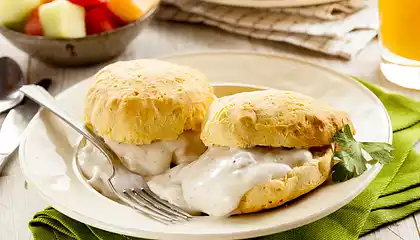 Awesome Breakfast Biscuits and Sausage Gravy