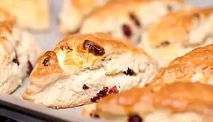 Breakfast Cranberry Orange Scones