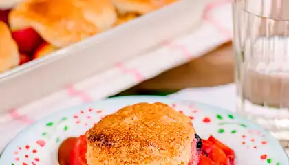 Biscuit-Style Peach Cobbler