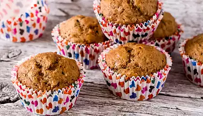 Backpack Banana Bran Muffins