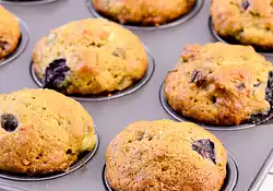 Berry Banana Sour Cream Muffins