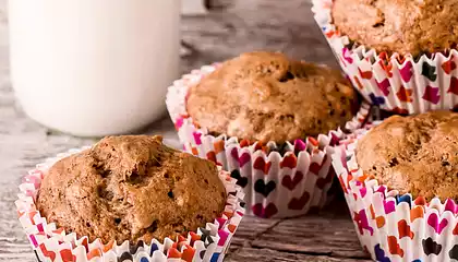 Rainbow Blossom's Vegan Banana Muffins