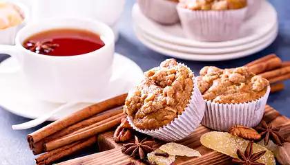 Holiday Gingerbread Muffins