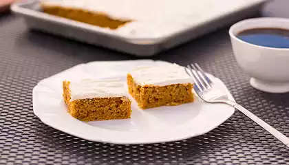Spiced Pumpkin Sheet Cake