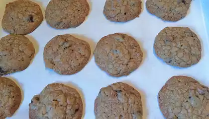 Chocolate Butterscotch Granola Cookies