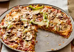 Pizza with Rice Crust (Gluten-free)