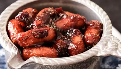 Slow Cooker Cranberry Cocktail Sausages