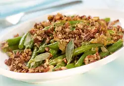 Skillet Green Beans in Orange Essence with Maple Toasted Pecans