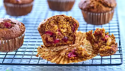 Maple Cranberry-Bran Muffins