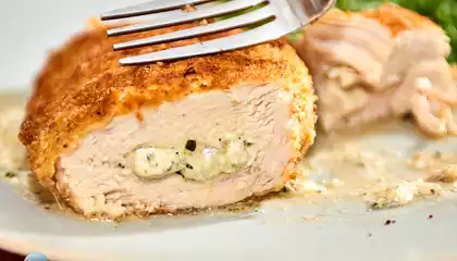 Pesto and Cream Cheese Stuffed Chicken Breasts