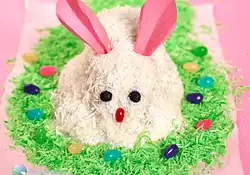 White Easter Bunny Cake