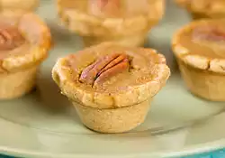 Mini Holiday Pumpkin Pecan Tarts