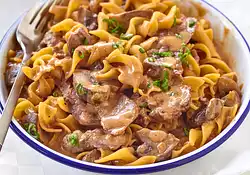 Easy Beef Stroganoff For Two