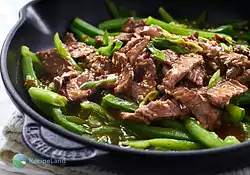 Honey-Soy Steak Strips Over Rice for Two