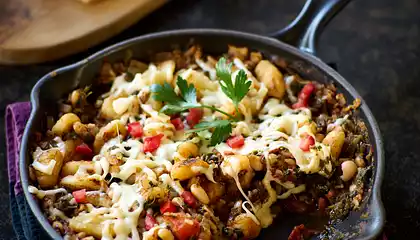 Cheesy Gnocchi with Spinach and Beans