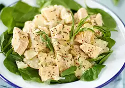 Chicken Potato and Spinach Salad