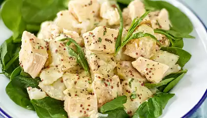 Chicken Potato and Spinach Salad