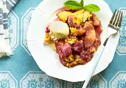 Apple-Rhubarb Dump Cake