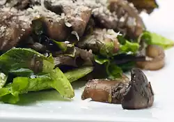 Mushroom and Mixed Greens salad
