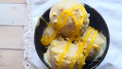 Banana & Almond Ice Cream
