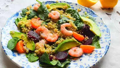 Prawn, Quinoa & Tangerine Salad