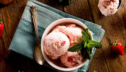 Fresh Fruit Ice Cream