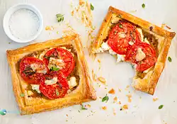 Herbed Goat Cheese and Tomato Tarts