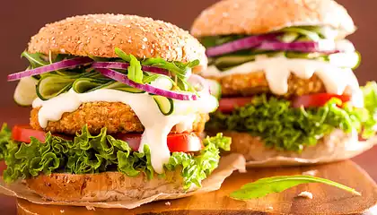 Loaded Veggie Oat Burgers