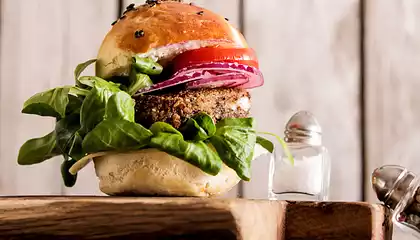 Soy Sauce Veggie Oat Burgers