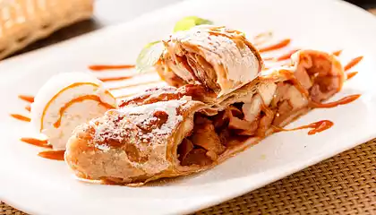 Apple Walnut Strudel