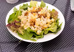 Roasted Cauliflower Salad With Arugula, Walnuts and Cheddar Vinaigrette