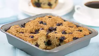 Alaskan Blueberry Coffee Cake