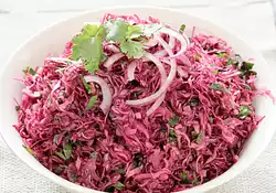 Asian Red Cabbage Coleslaw