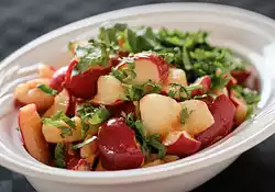 Smashed Radishes in Soy Dressing